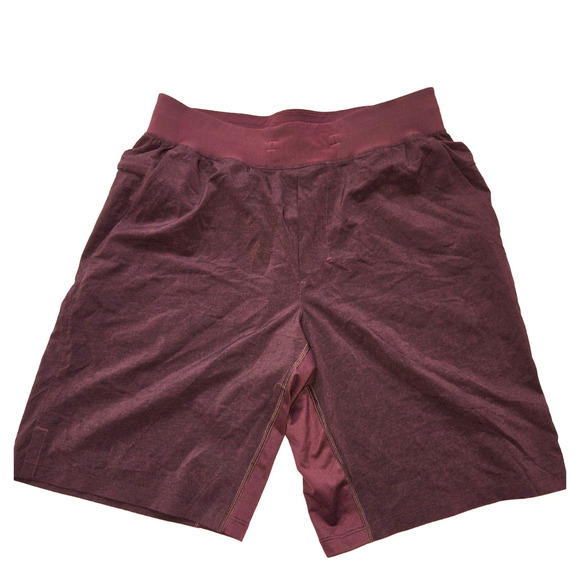 Lululemon Shorts Mens Medium Garnet T.H.E. Short 9" Updated Linerless EUC M7AAWS - Picture 1 of 12